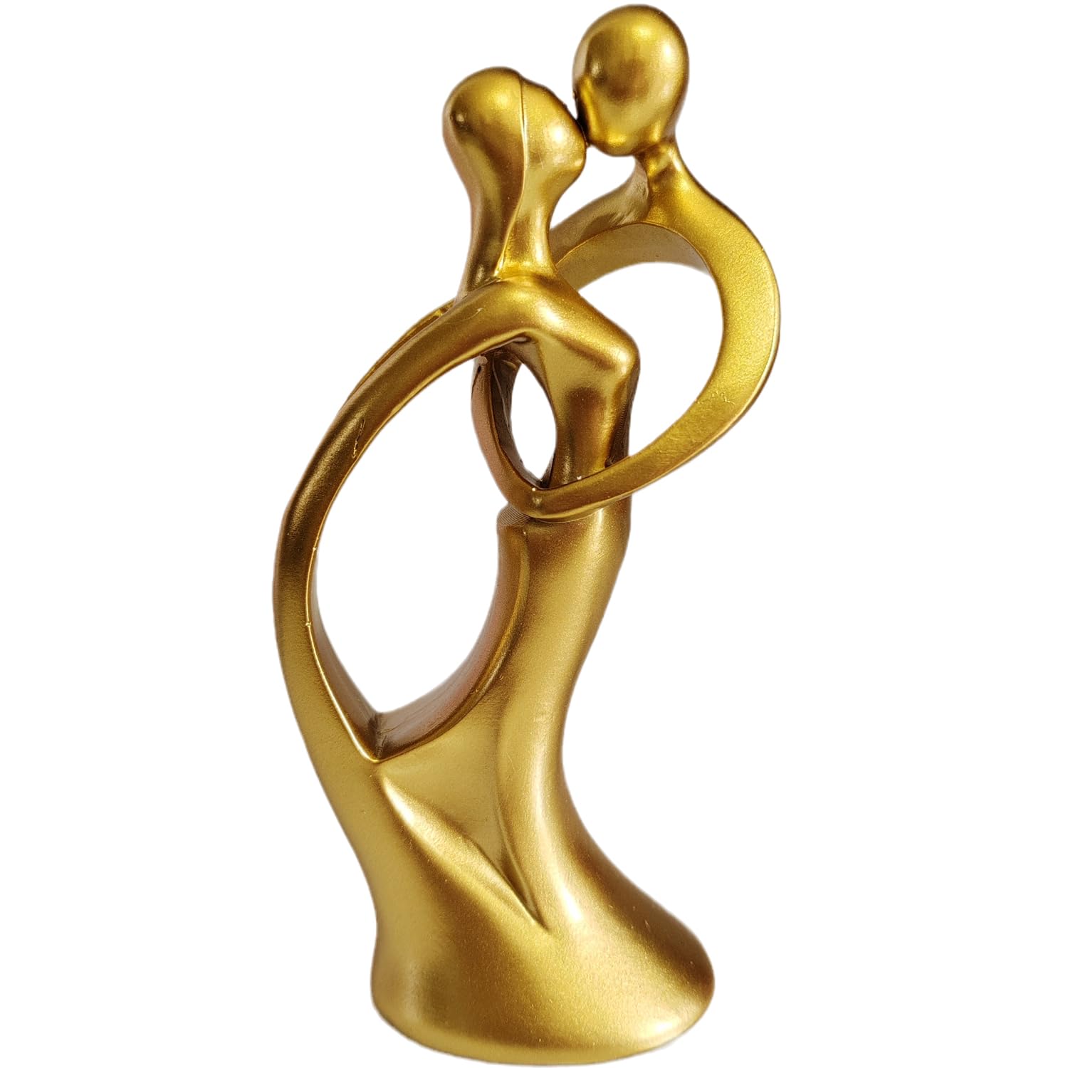 PIGPIGFLY Estatua de Pareja,Centro de Mesa Decorativo Salon,Escultura Abstracta, Decoración de Estantería,Figuras Decorativas,Decoracion Hogar,Decoracion Mesa Comedor（Oro）