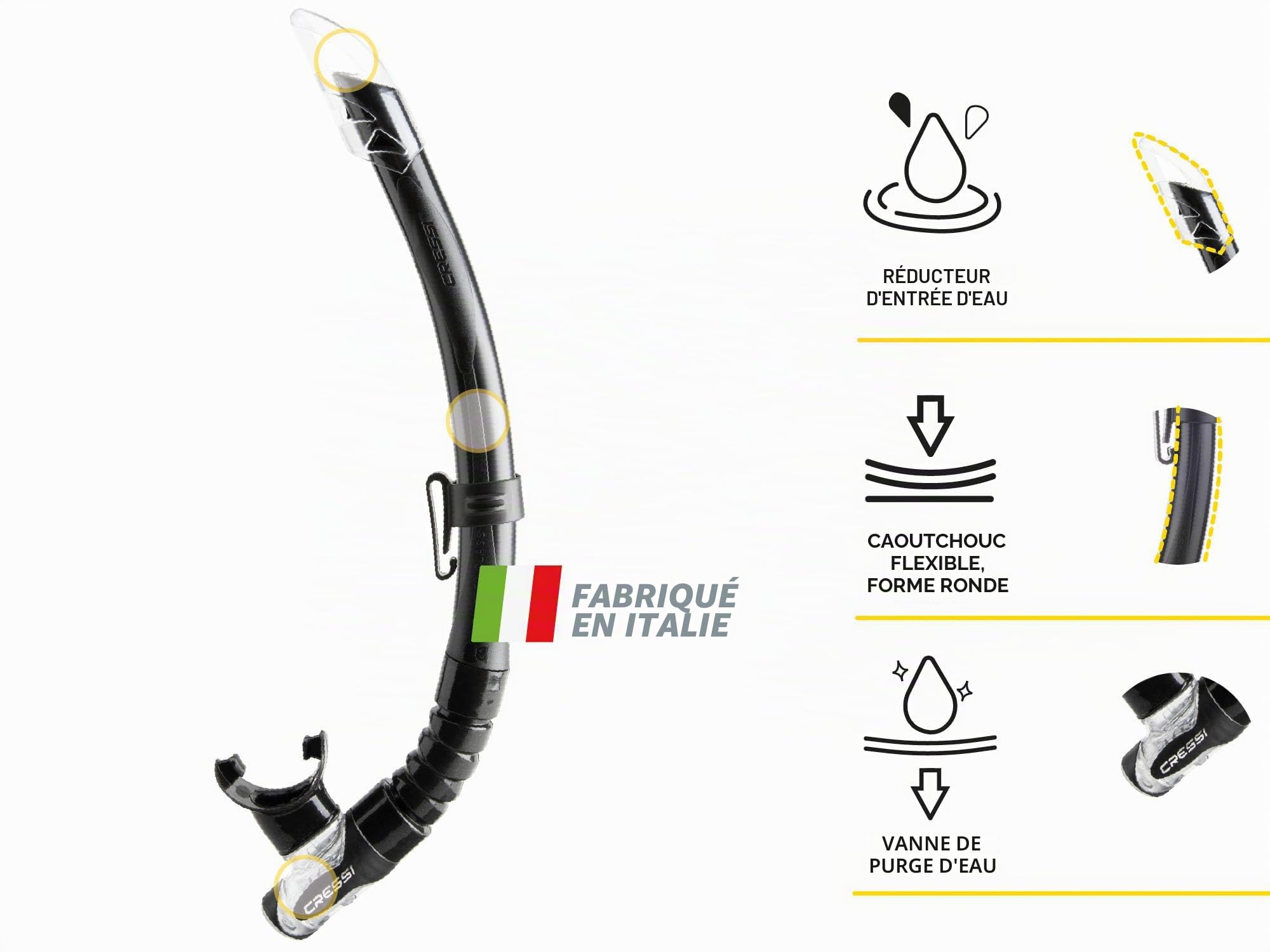Cressi Fiji - Masque ou Combo Set Masque Fiji + Tuba Gamma Plongée et Snorkeling, Taille Unique, Unisexe Adulte