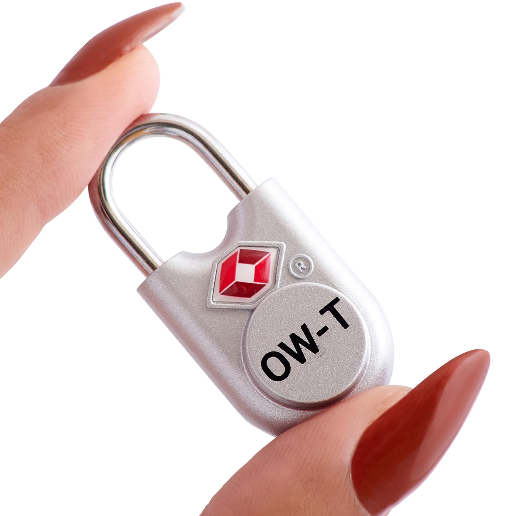 OW-Travel TSA Kłódka z Kluczykiem ​(Zestaw 2 Silver) Zamki Bagażowe na Klucz. Wytrzymałe Kłódki Bagażowe z Zamkiem na Klucz do Bagażu, Torby, Walizki, Plecaka, Szafki na Siłowni