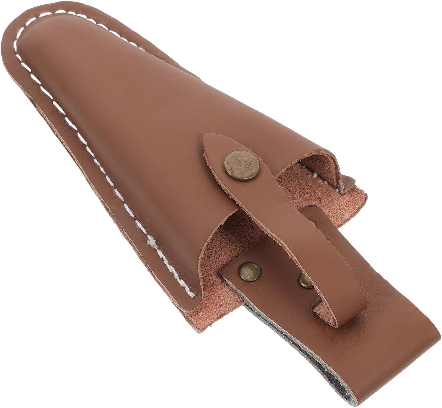 DOITOOL Sturdy Brown Artificial Leather Pruner Tool Holder Bag with Multifunctional Design and Belt Clip, Sleek and Stylish Gardening Tool Pouch for Storage and Easy Access