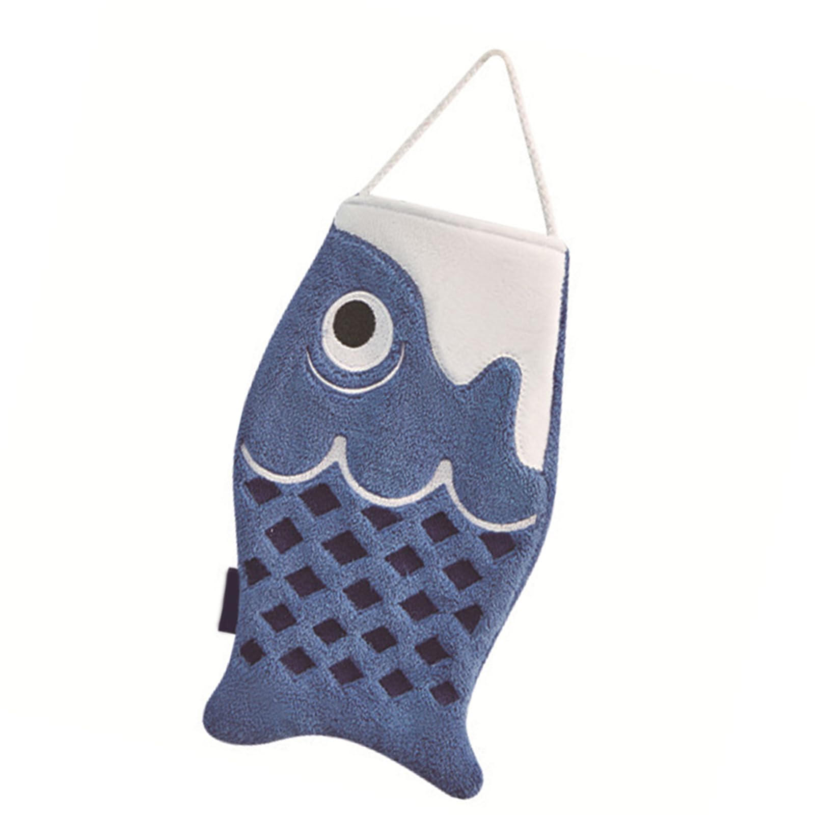 Qcbuegof Japanese Carp Hand Towel Hanging Type for Bathroom and Kitchen Creative Cartoon Bath Dry Your Hand Instantly Hanging Kitchen