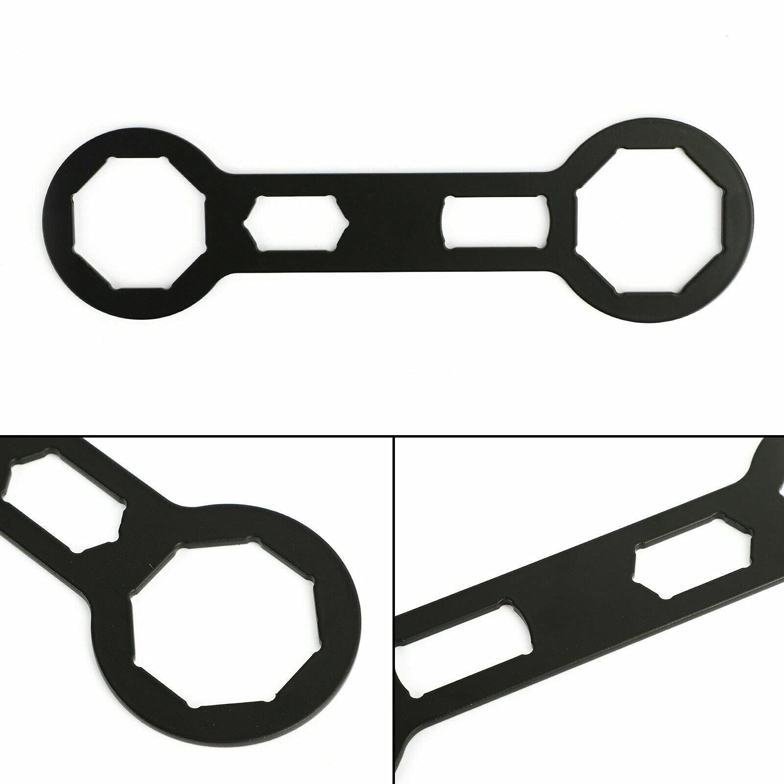Herramienta de Llave de Tapa de Horquilla de 46/50 Mm para Motocicleta, Llave de ExtraccióN del Amortiguador Delantero para