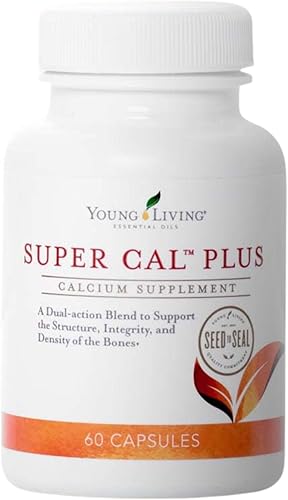 Young Living - Super Cal Plus 60 Cápsulas | Suplemento de salud ósea mineral de calcio | Mezcla sinérgica de magnesio, vitaminas D y K | Nutrientes