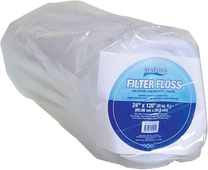 Seapora 4041 Filter Floss Aquarium Filter Pad, 20 sq. ft./24" x 120" Pet Supplies