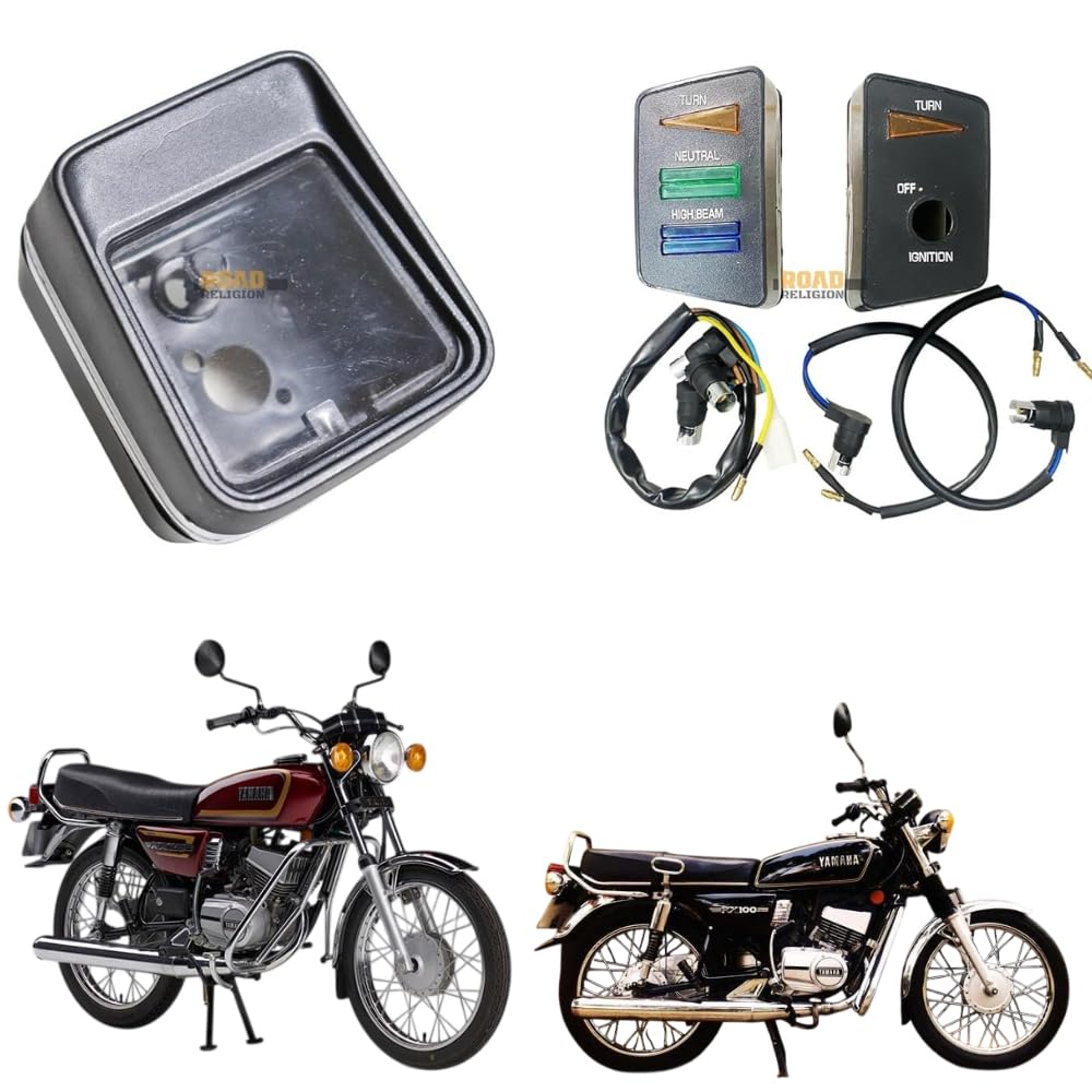 Road Religion® Combo Pilot Lamp + speedometer box + Bulb Holder (3 Holders Combo) with RX100/RX135/RXG135 (Rugged build - Black)-image-37
