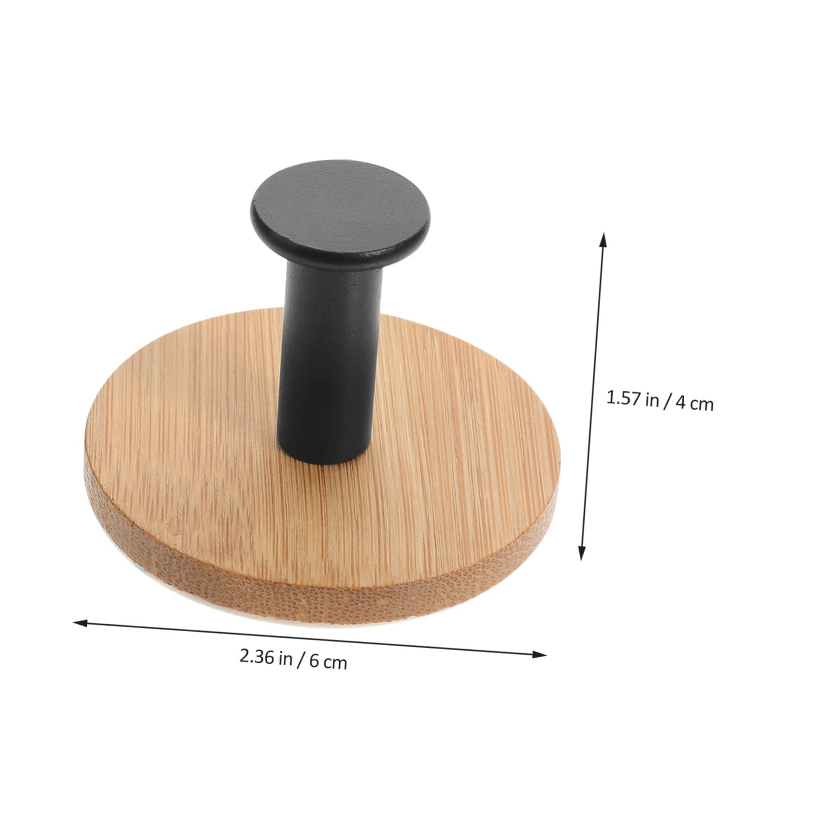DOITOOL 2 Juegos Gancho Pegajoso De Bambú Gancho Para Toallas Sobre La Puerta Toallero Ganchos De Servicio Pesado Ganchos De Pared Para Ropa Manos Doble Black Acero Inoxidable 4 Piezas