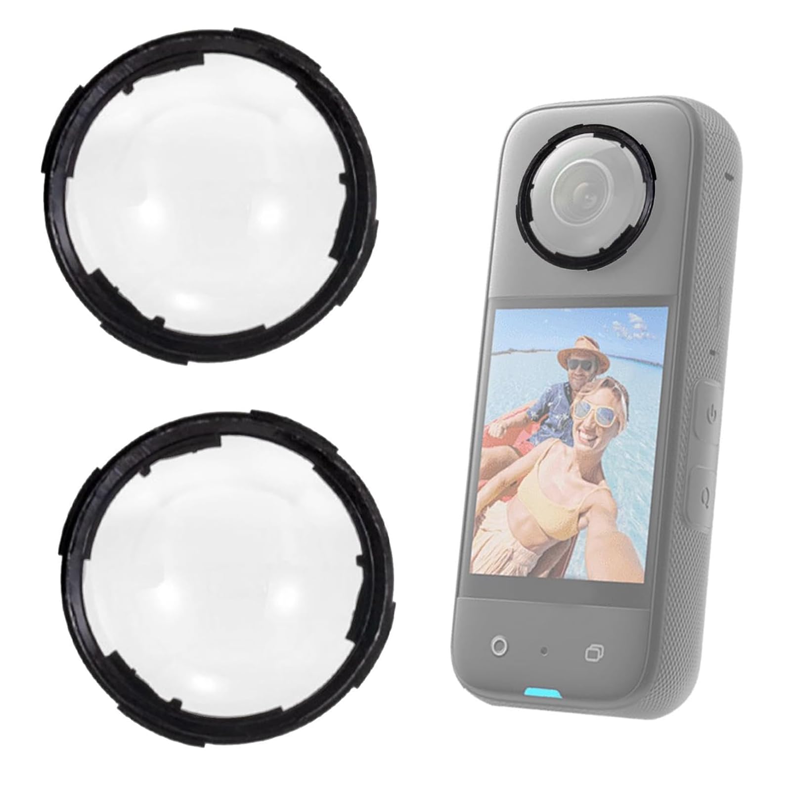 Protections Objectif Verre Trempé Pour Insta360 X4 - Lot De 2