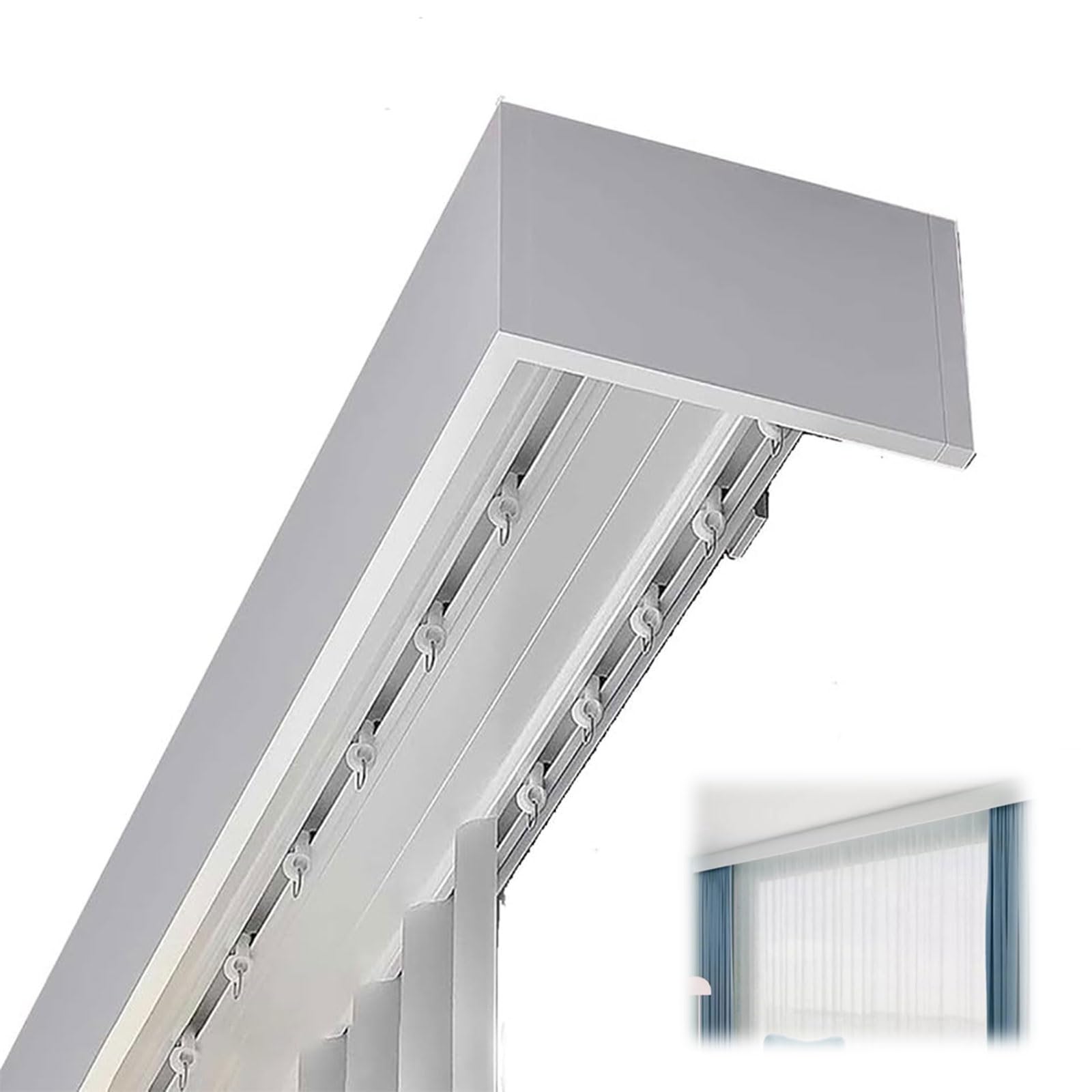 Aluminiowa kaseta zaciemniająca z podwójną zasłoną
