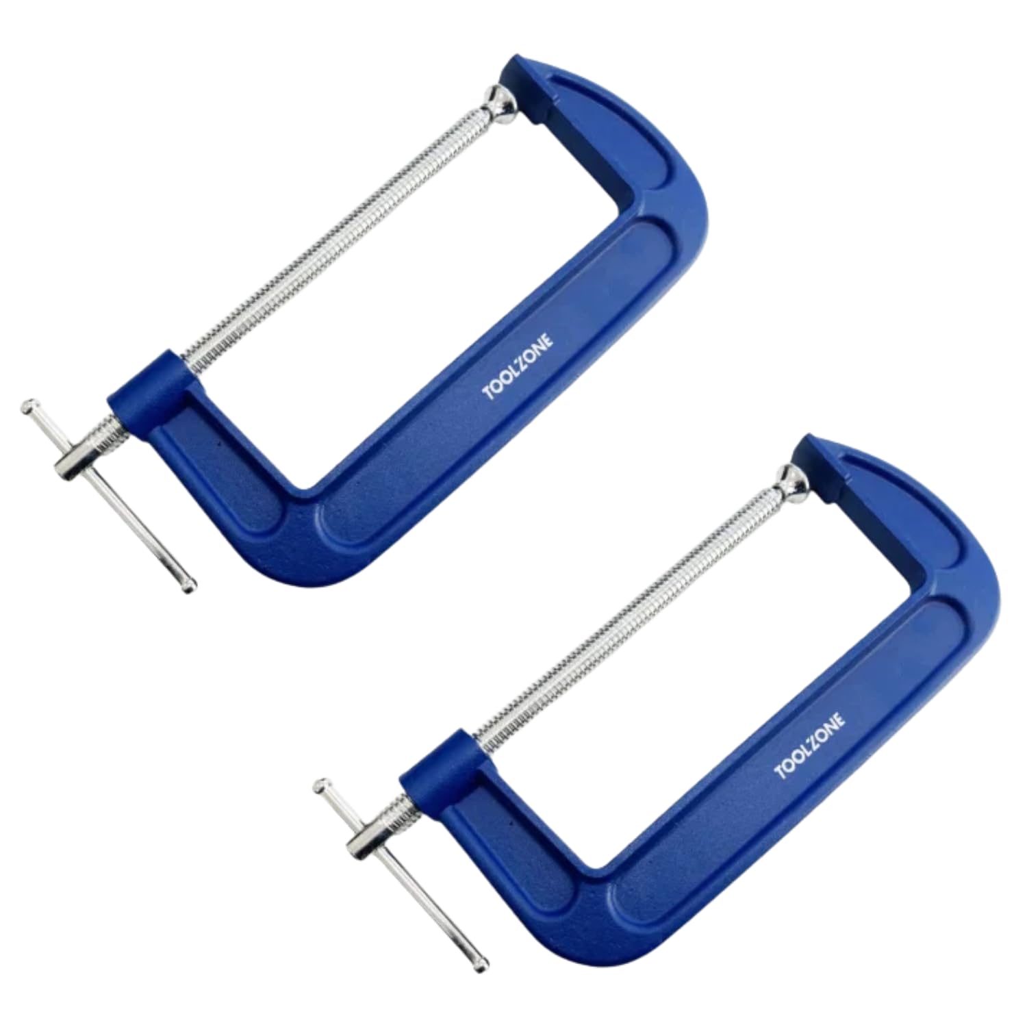 Dunnet Tools Pack of 2 Heavy Duty 8 Inch G-Clamp for Professional Woodwork & Carpentry | Strong G Clamps for Joinery, Vice Grip Metal for Workshop, Durable Hand Tools for Woodworking & Industrial