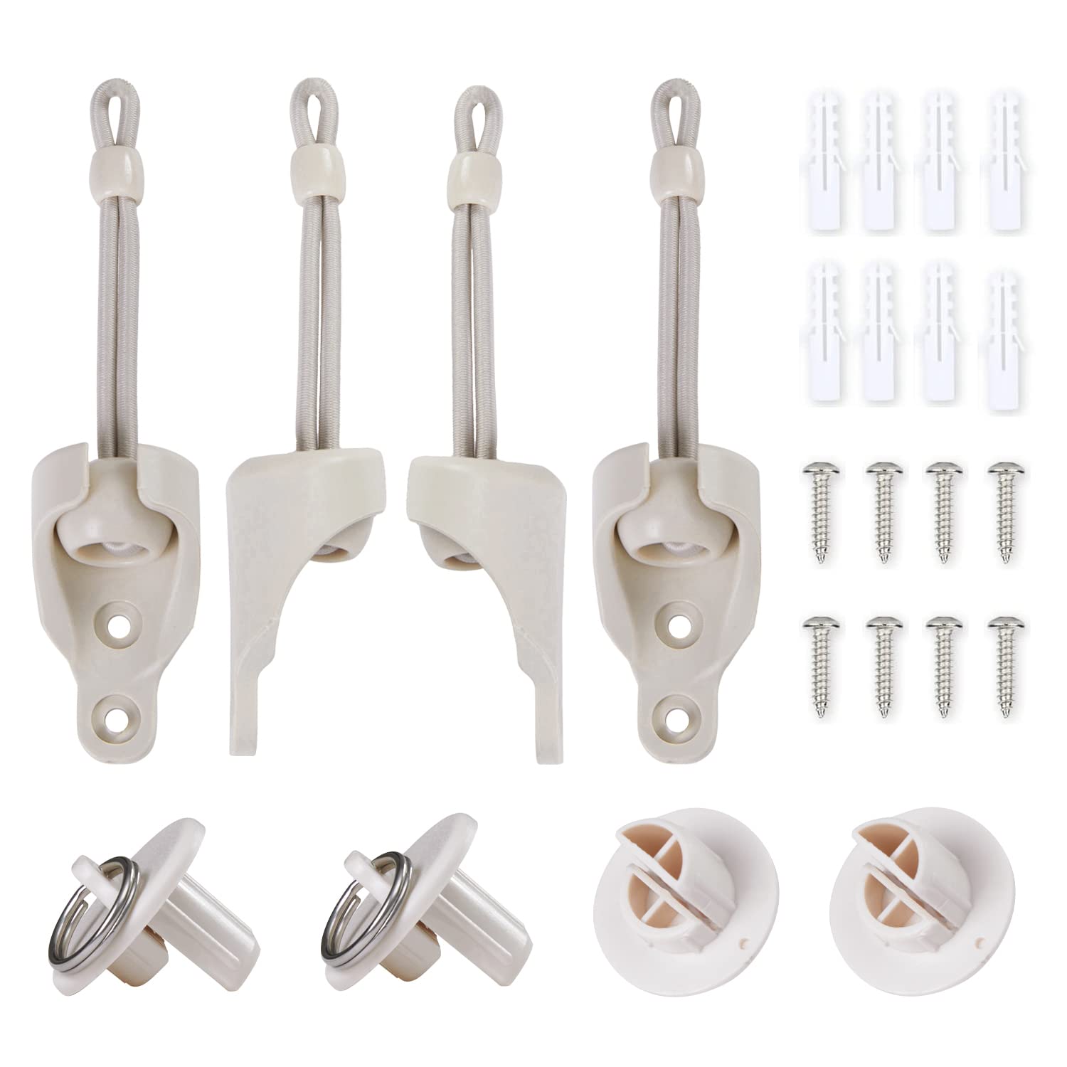 Universal Sunshade Replacement kit Bungee Jumping kit, Sunshade Strap, Weather Resistance, Compatible with Coolaroo Exterior Roller Blinds, Outdoor louvers, and Outdoor Roller Blinds