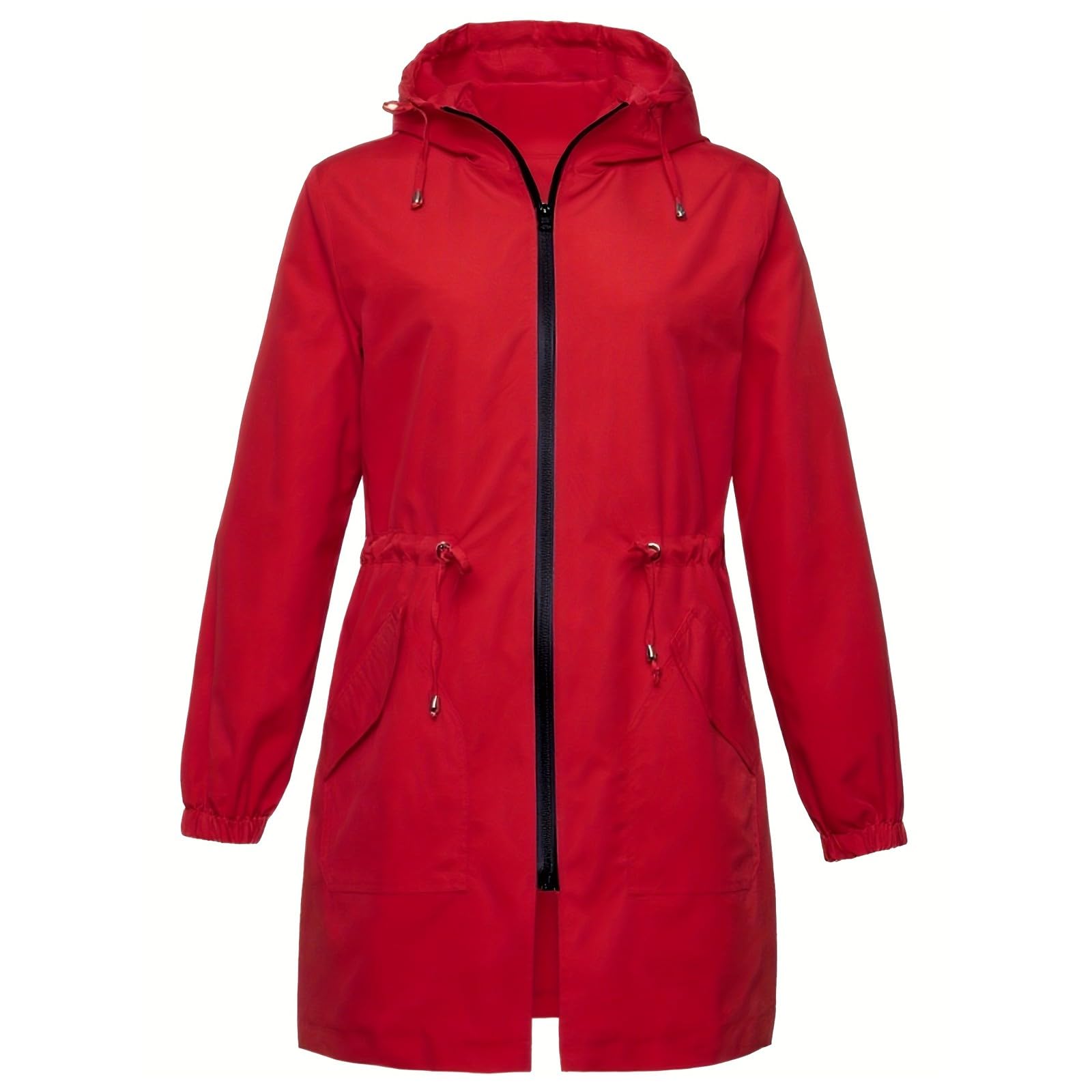 uxxnjfg 2025 Veste Imperméable Femme Capuche Randonnée - Veste Pluie Femme Sport Mi Saison Ciré Jacket Grande Taille Outdoor Automne Parka