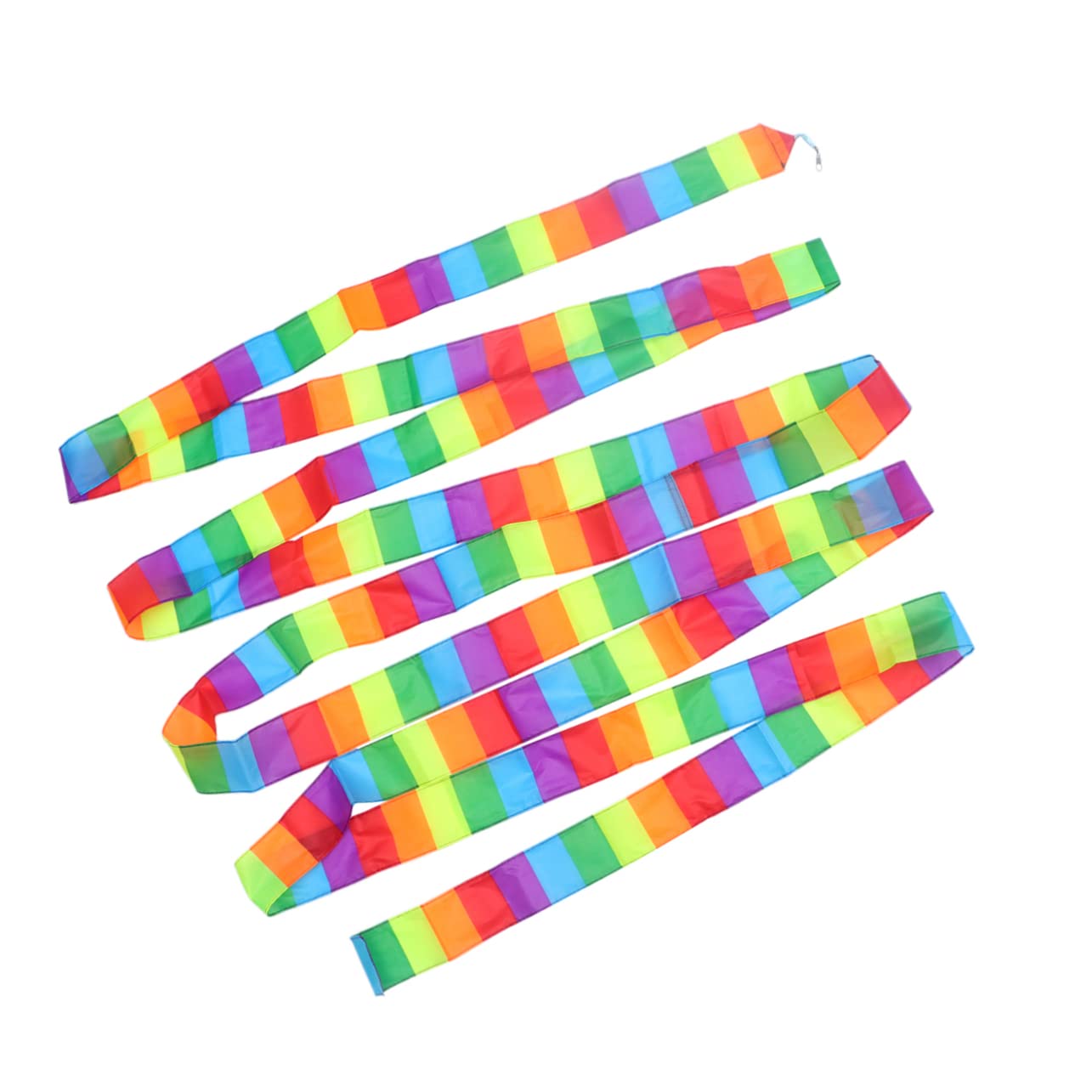 BRIGHTFUFU 10M Colorful Kite Tail Streamer Flat Ribbon for Kite Flying Enhances Stability and Visual Appeal for Stunt and Kites