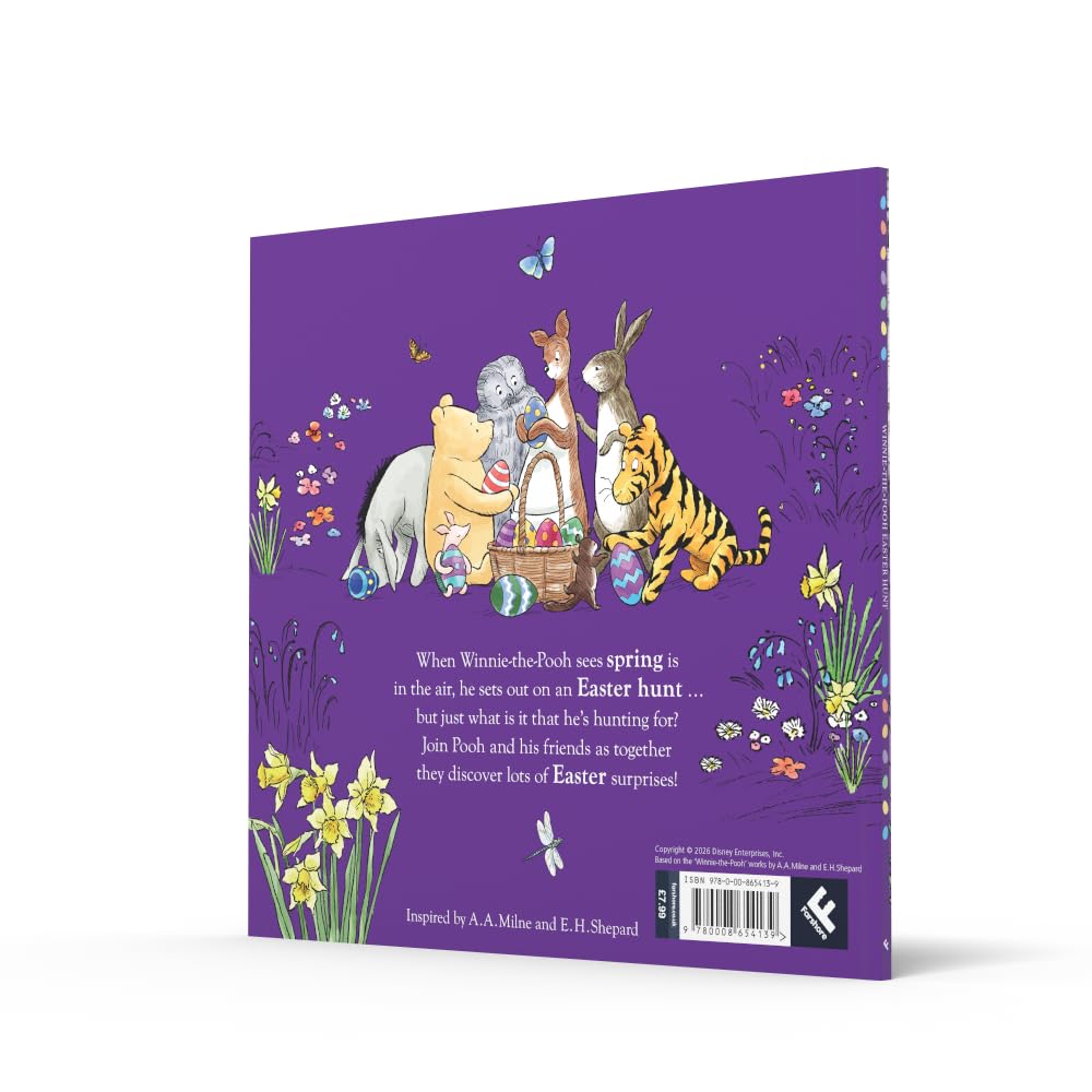 Winnie-the-Pooh Easter Hunt: Reissued for 2026, this illustrated storybook is an idea Easter gift for fans aged 2-6!