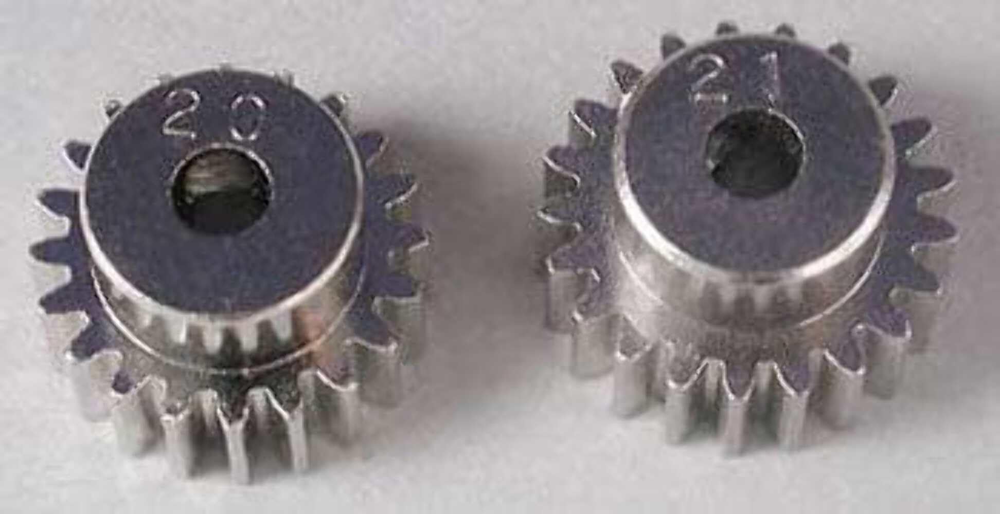 Tamiya 20T and 21T 0.6 Mod Pinion Gear Set 50356 TA01/TA02/M02/M03/M04/M05/TT01