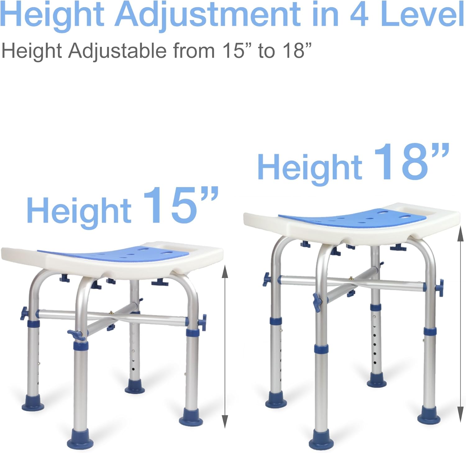 Shower Stool Height Adjustment