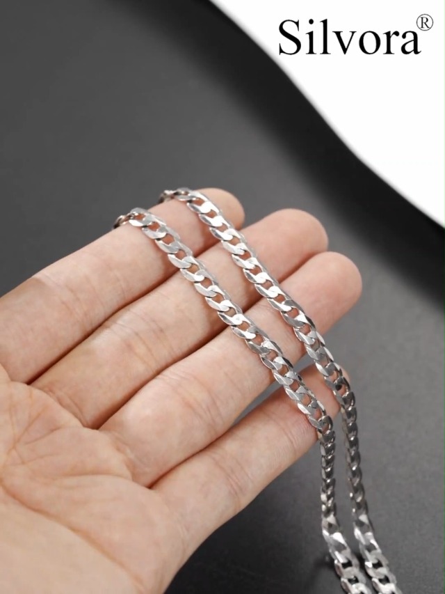 Avalaya Collana Lunga A 3 Fili In Corda Di Cotone Grigio Con Dettagli In Metallo Argento, 66 Cm