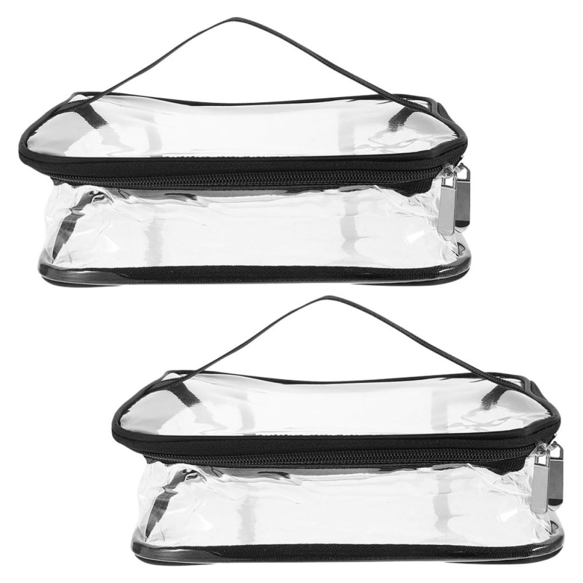 STOBAZA 6 Piezas Neceser de Viaje Transparente con Asa PVC, Portátil