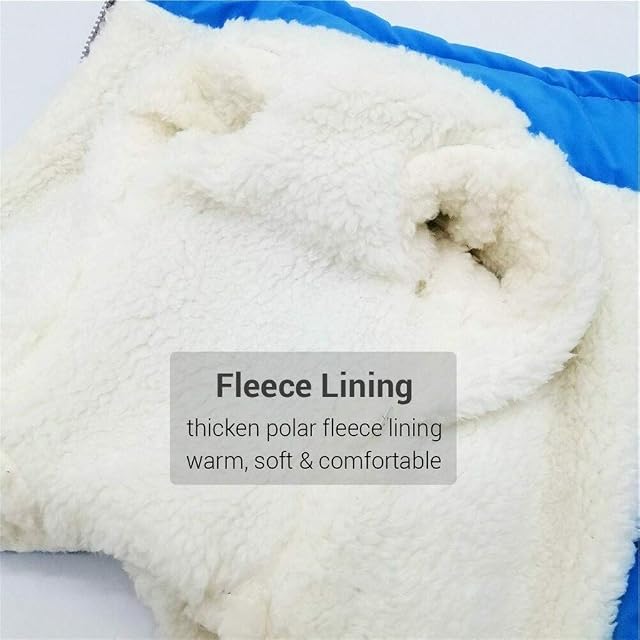 Foto 4 de 7 de Hikaka Pet Dog Coat Sudadera con Capucha Invierno A Prueba de Viento Chaqueta Gruesa cálida Ropa Mono Traje…