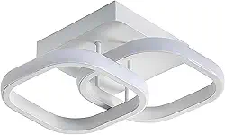 Luminária De Teto LED Quadrada E Moderna, Luz De Teto Branco Para Corredor, Quarto E Sala De Estar, 3000K-6000K