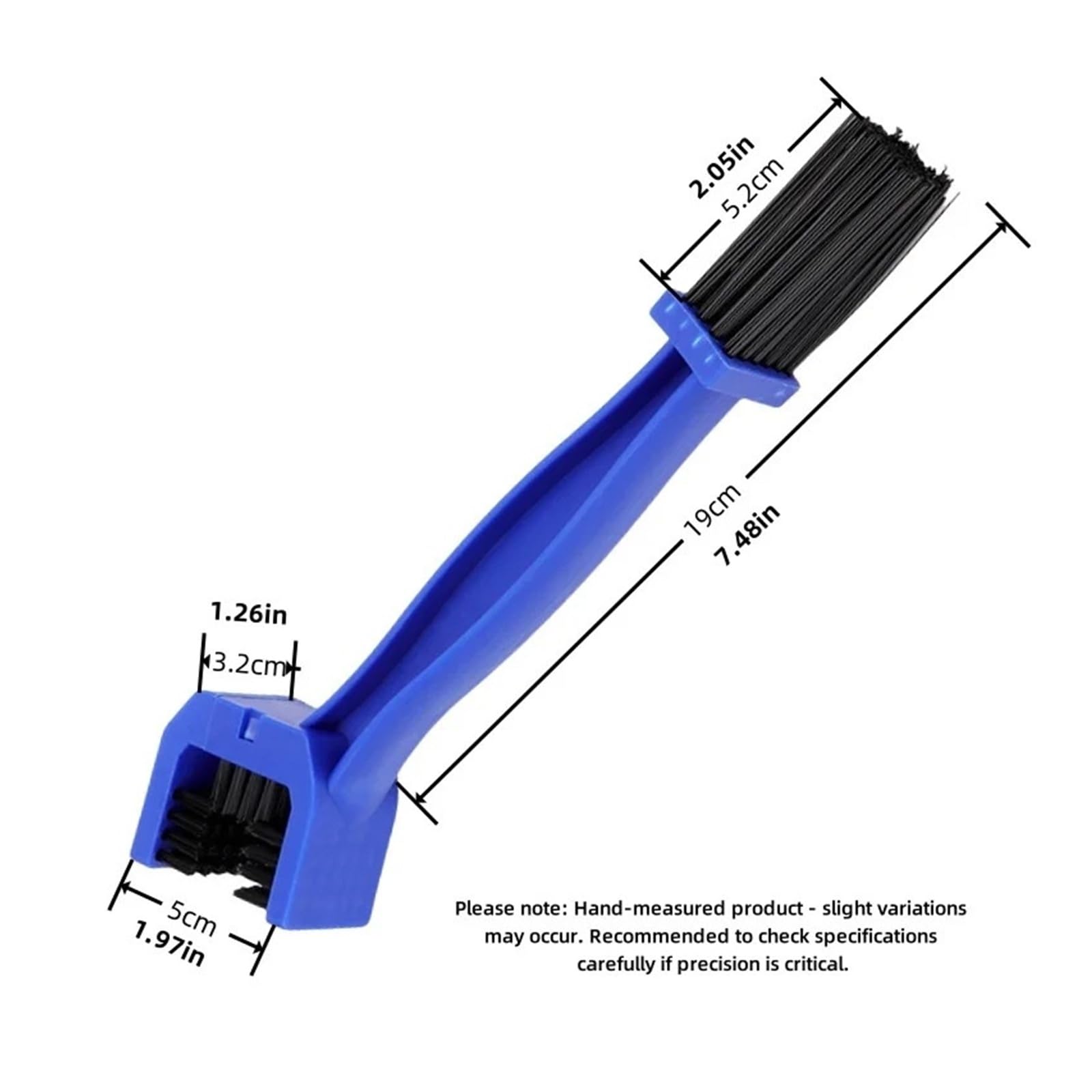 3-stronny zestaw szczotek do czyszczenia łańcucha rowerowego do motocykla i roweru, wytrzymałe narzędzie do czyszczenia łańcucha MTB, rower szosowy (BLK BLU RED, 3 szt.)