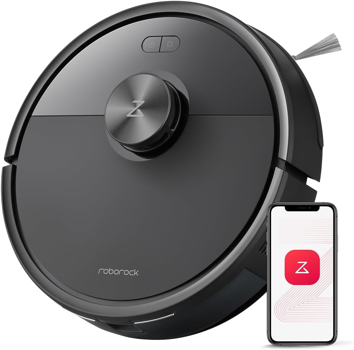 roborock Q7 TF(Upgraded from Q5 Pro) Robot Vacuum and Mop Combo, 10,000Pa HyperForce Suction, Robotic Vacuum Cleaner, Dual Anti-Tangle System, APP-Control, LiDAR Navigation, for Pet Hair and Carpet Q7 TF Q5 Pro Upgraded version