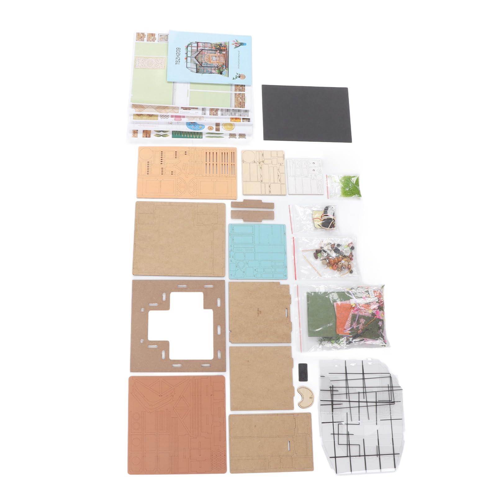 Kit Miniatura Fai Da Te Casa delle Bambole Scala 1:24 Puzzle in Legno