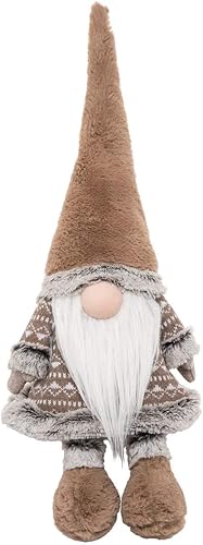 Miniatura 1 de C&F Home Woodland Gnomo Taupe Tan - Tope de puerta con peso decorativo de 23 pulgadas