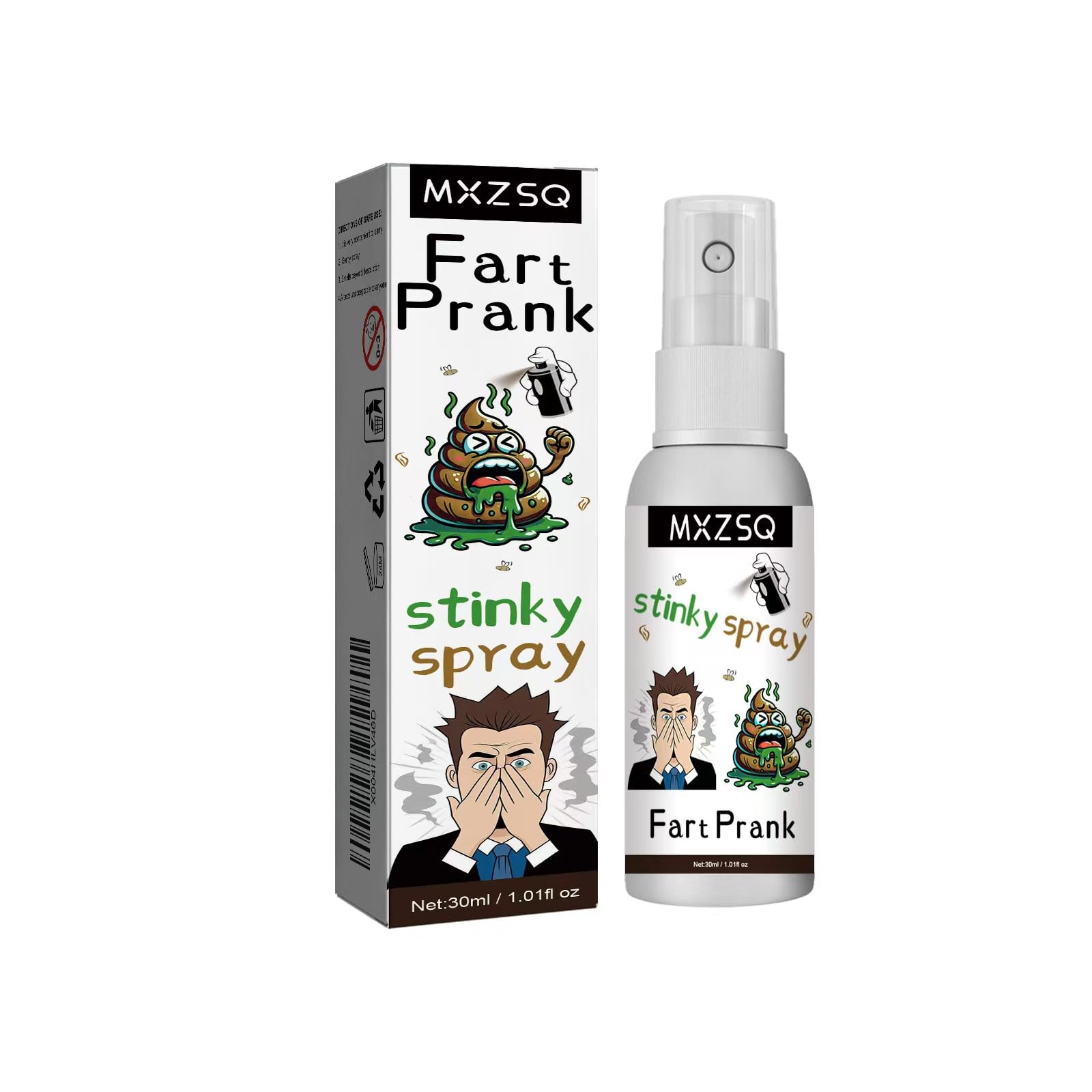 MXZSQ Fart Spray - Extremely Potent Super Stink Odor - Realistic Prank Spray That Smells Like Terrible Gas - Perfect Funny Gift, Stocking Stuffer, and
