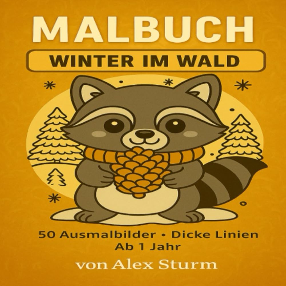 MALBUCH: Winter im Wald