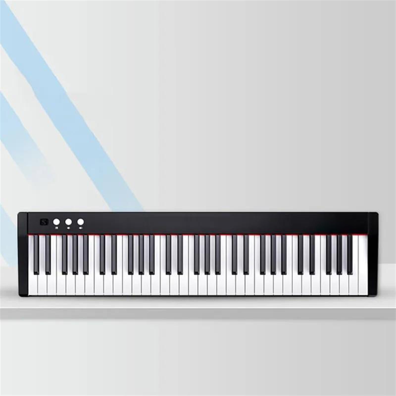 Cyfrowy Fortepian Muzyczny 61 Klawiszy Ważonych Szybkością Klawiszy Elektroniczny Instrument Klawiszowy Przenośne Keyboardy Pianino (Color : 01)