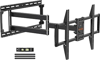 ELIVED Long Extension TV Mount for Most 37-75 Inch TV, Full Motion Wall Bracket with 29.5 inch Long Arm Articulating TV Wall Mount, Max VESA 600x400mm, Holds up to 88lbs, fits Wood Studs 12"-24".