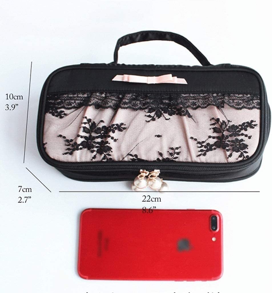 Boite à Bijoux Sac De Rangement Pour Boîte À Bijoux De Voyage Avec Poignée Durable Boîte De Maquillage 2 En 1 Pour Femmes Filles. Coffret à Bijoux
