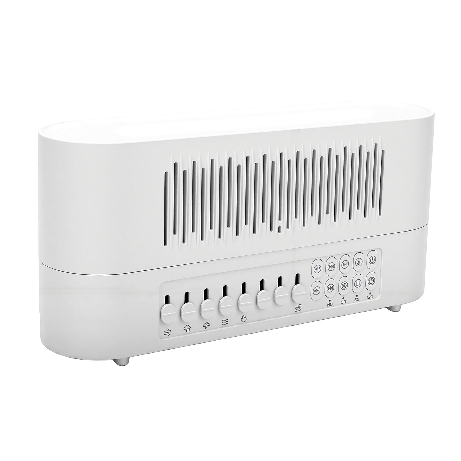Sxhlseller White Noise Machine, Kabelloser Lautsprecher, 260 Ml, Flammen-Diffusor für ätherische Öle, Nachtlicht für Zuhause, Büro, Schlafhilfe, Aromatherapie-Diffusor mit 10 Beruhigenden