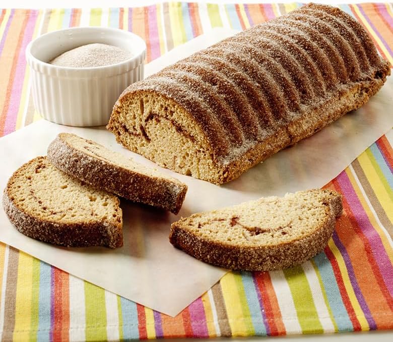 Nordic Ware Formed Cinnamon Bread and Almond Loaf Pan, 4 Cup, Golden Hour - Image 4