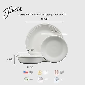 Fiesta 3pc Classic Place Setting - Meadow
