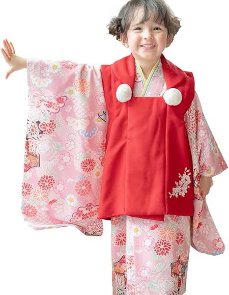 Amazon | [キャサリンコテージ]七五三 女の子 被布セット 3歳用 着物
