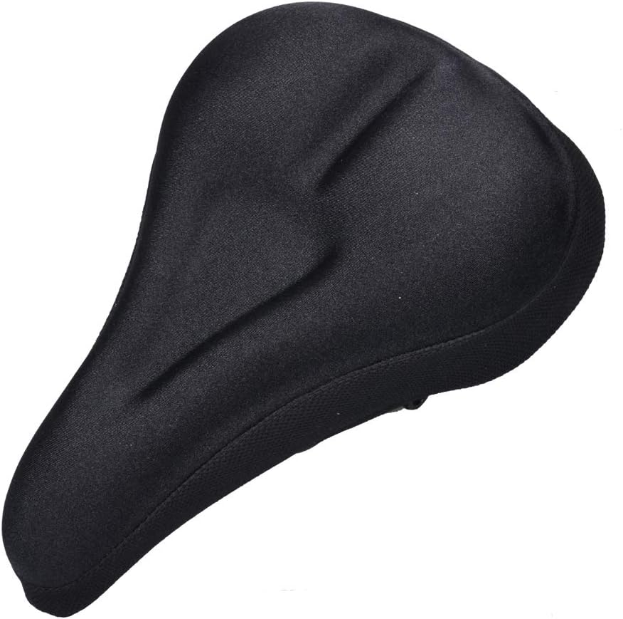 Gel Bike Seat Cover - Soft Gel Bicycle Seat - Bike Saddle Cushion with Water&Dust Resistant Cover