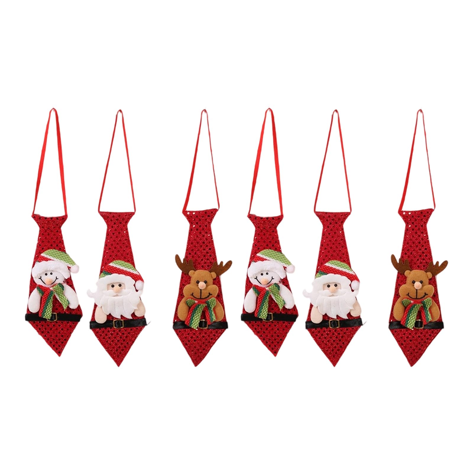 Multiple Character Santa Reindeers Snowmans Hanging Ornaments Holiday Decoration for Indoor Use Nonwoven Fabric Christmas Decoration