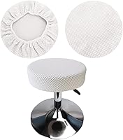 Vista 16 de Funda de taburete redonda de 12 a 16 pulgadas, fundas de asiento redondas para taburetes de bar, tela de lujo elástica, lavable, jacquard a prueba