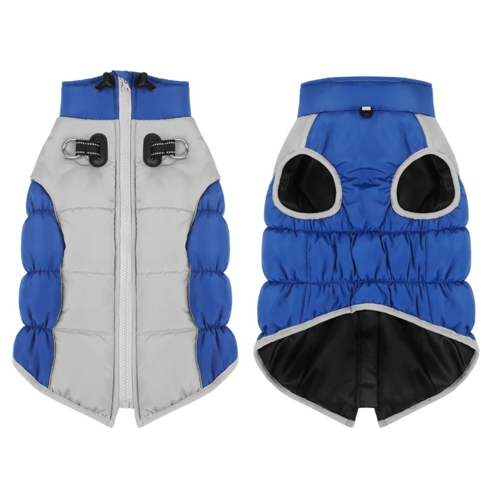 Manteau en duvet pour chien imperméable bleu veste d'hiver haut de gamme 4XL