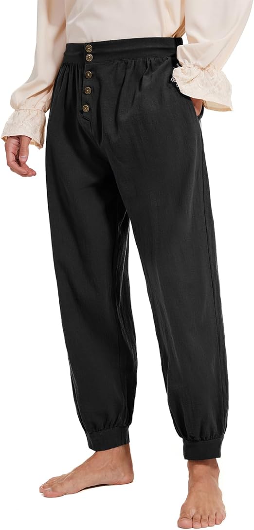 Pirate Pants for Men Pirate Costume Pant Renaissance Medieval Pant Halloween Costume Viking Pants Men