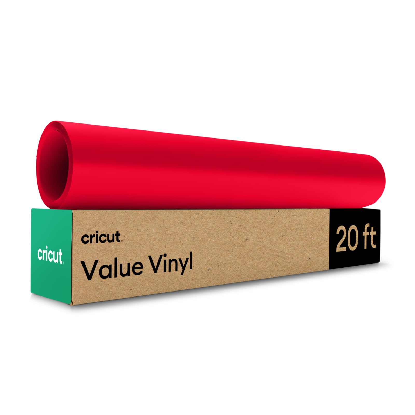 Cricut Permanent Adhesive Vinyl Roll | 30.5 cm × 6.1 m | Red | Ideal for Customising Mugs, Notebooks, Home Décor & DIY Projects, for Decals, Journals, Labels, Scrapbook, Water Bottle