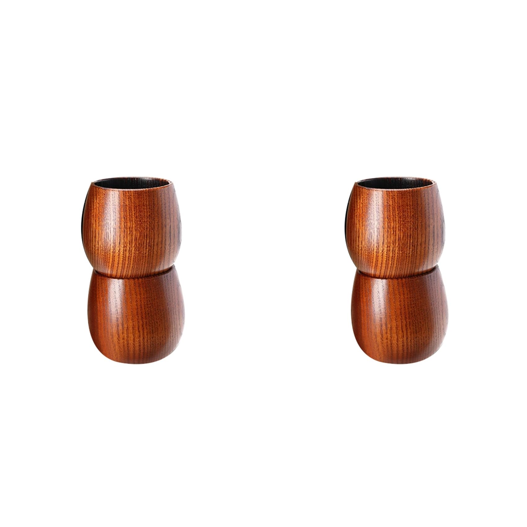 Vjsujehgy Charred Wooden Boston Glass, the Wood Boston Drinking Cup, Old Fashioned Whiskey Glasses Tumblers 4pack