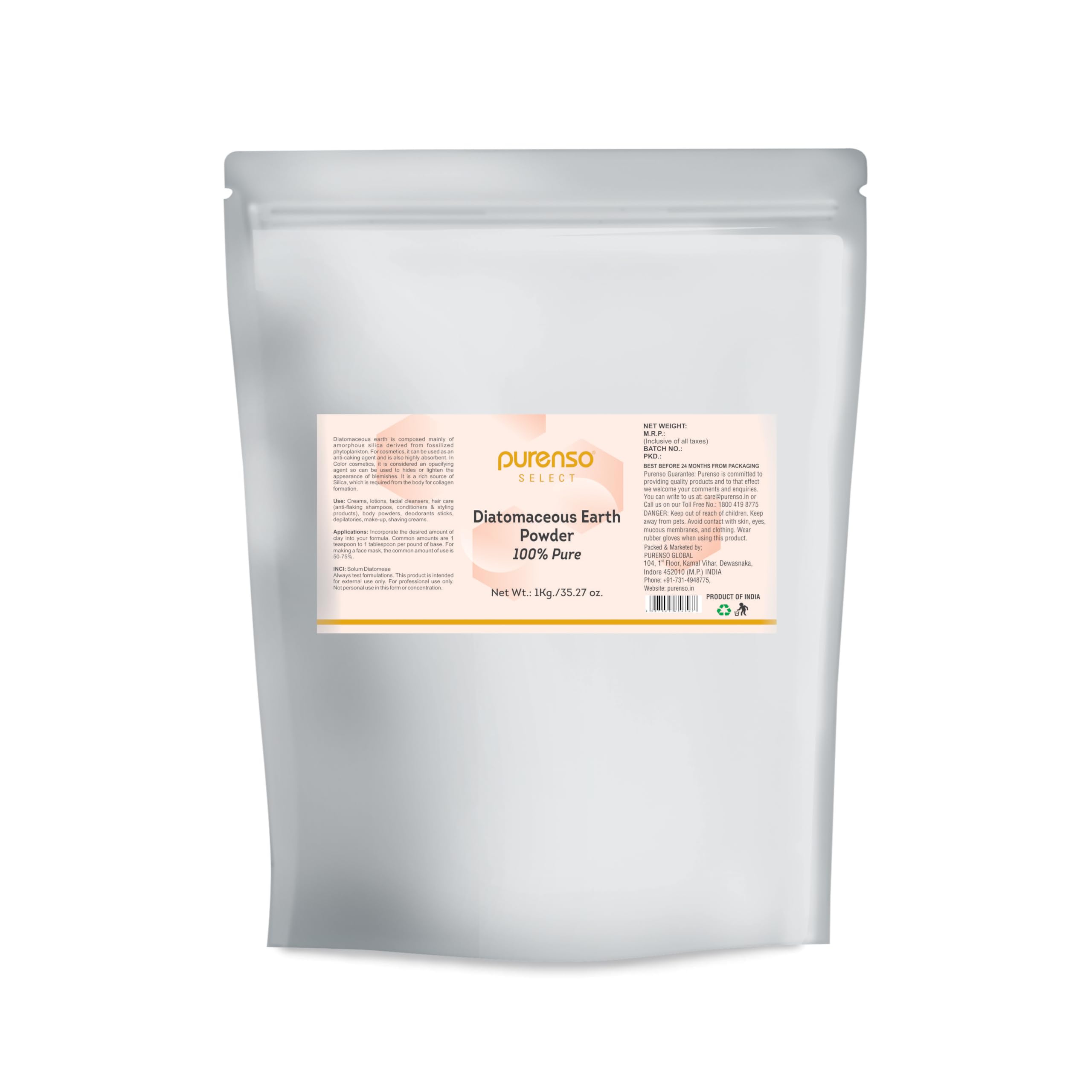 Purenso Select - Diatomaceous Earth Powder, 1Kg