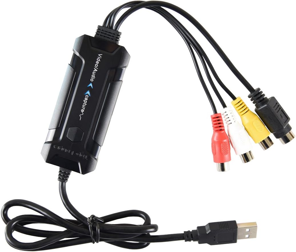 RBSK AVC05 Ruibo Sike USB 2.0 Video/Audio Capture Card for Mac OS X and Windows-Black