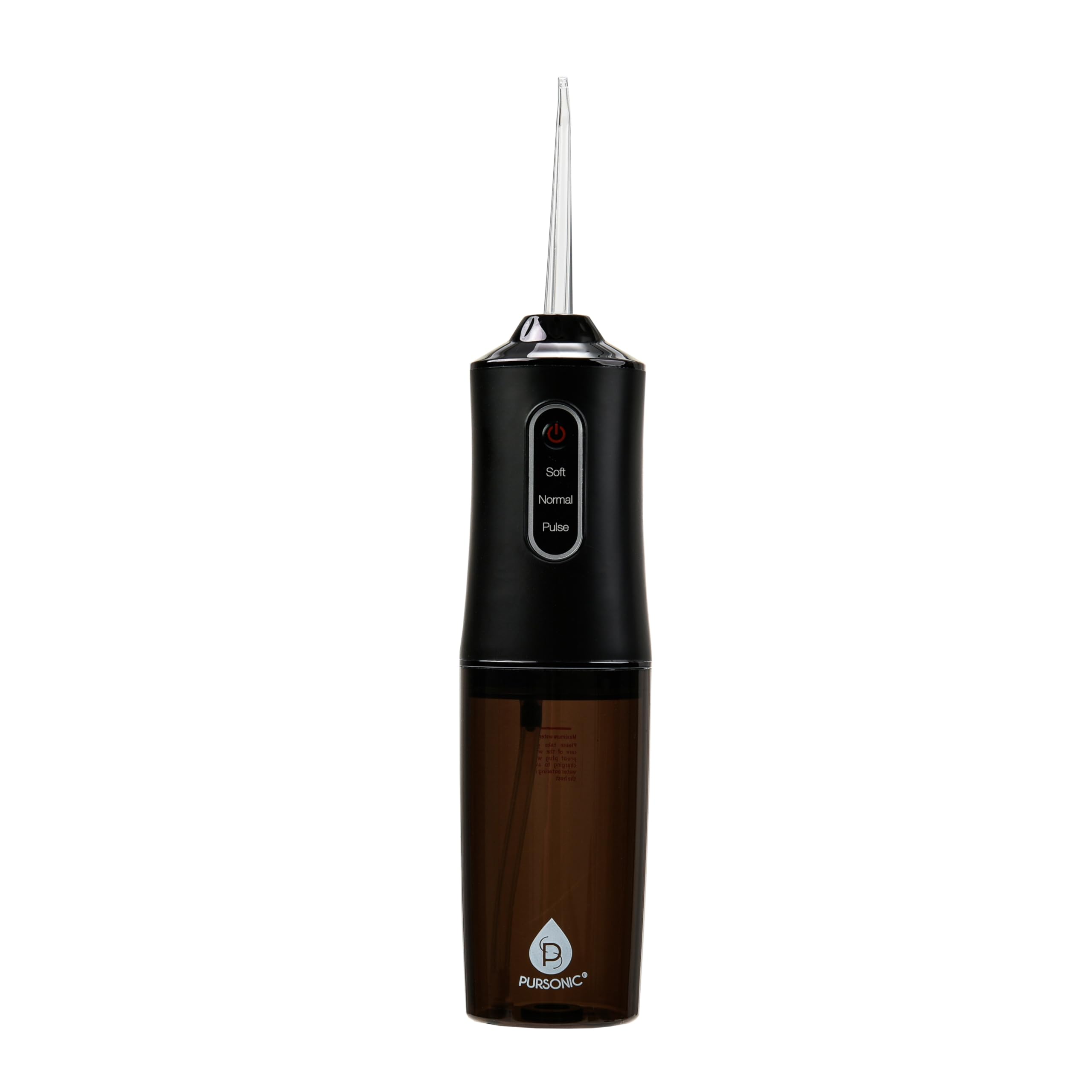 PURSONIC Mario Lopez - Irrigador dental recargable – Hilo dental inalámbrico de 360° para masaje de dientes y encías – Depósito dental de agua de 7.5 onzas con 3 modos