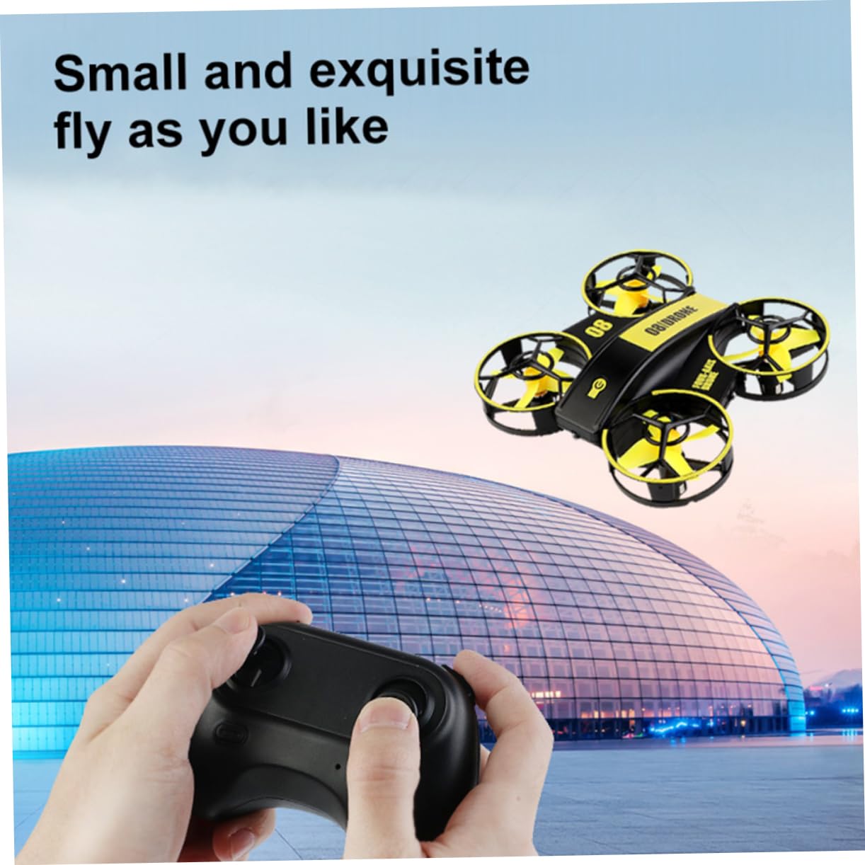 ibasenice 2pezzi Mini Led Quadcopter Portatile Con Luce Led Droni Mini Telecomandati Per Giocattoli Elicottero Con Batteria Modulari Per Uso Indoor e Outdoor