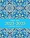 2023-2025 Three Year Monthly Planner: Blue Mandala Cover 3-Year Monthly Planner Calendar January 2023 to December 2025 Three Year Planner Organizer With Federal Holidays and inspirational Quotes