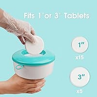 Vista 2 de POOLWHALE Flotador con cloro y bromo para piscina y spa, Azul