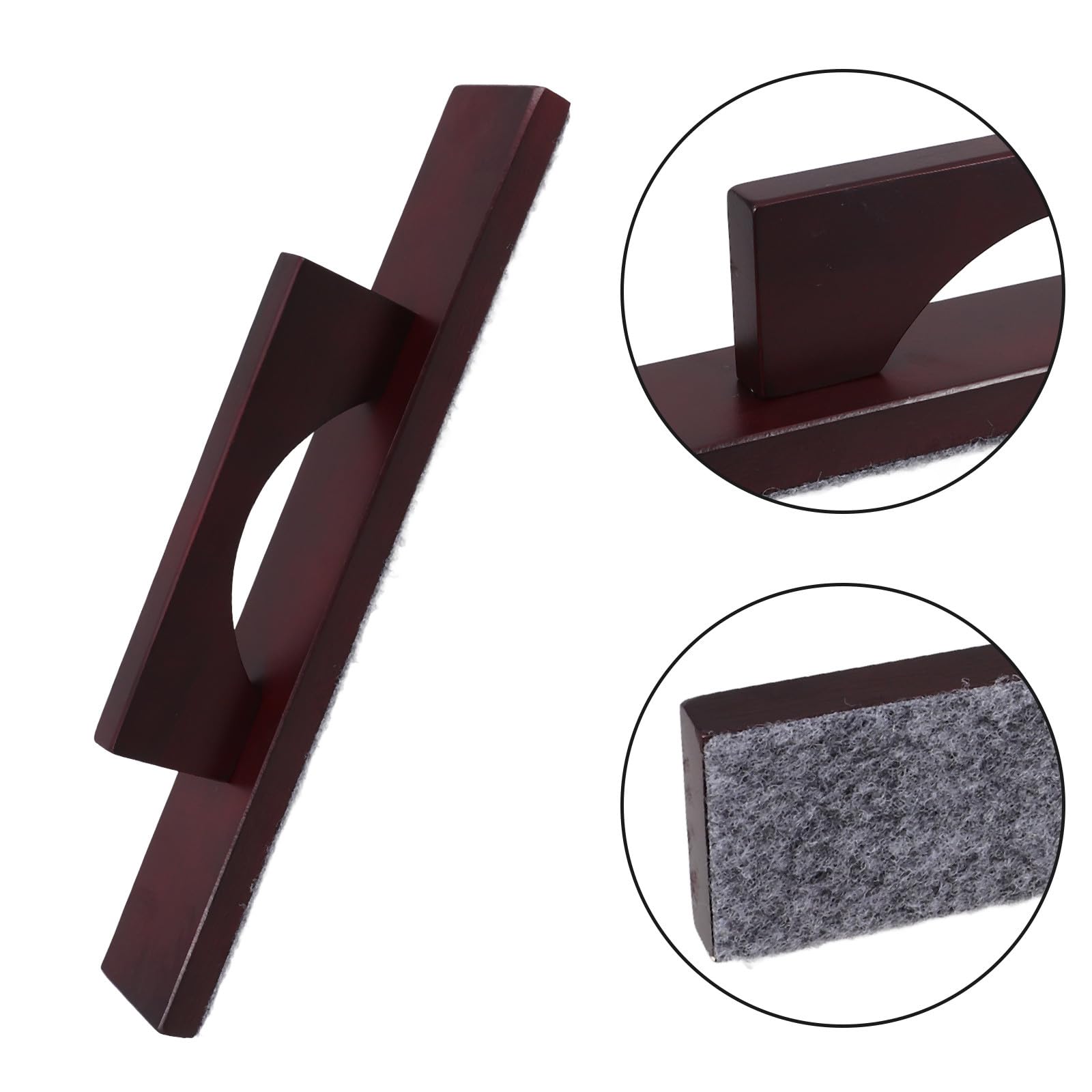 IMIKEYA Accessoire de Nettoyage pour Table de Shuffleboard Brosse en Bois et Poignée Ergonomique, pour Salle de Jeux et Entretien Facile